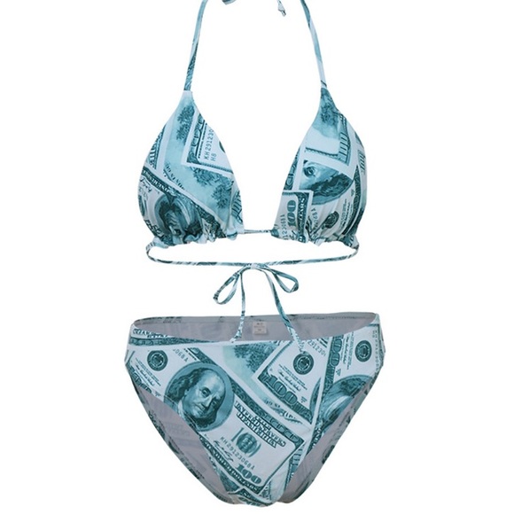 Fashion Money Note Printed Bikini - Picture 8 of 9